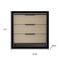 Homeroots 28" Brown And Black Three Drawer Dresser 477803 - alternate 5