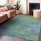 Homeroots 3' X 5' Blue Abstract Washable Indoor Outdoor Area Rug 608765 - alternate 8