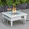 Leisuremod Walbrooke Patio Square Fire Pit and Tank Holder, White WW-27-20-GL - alternate 10