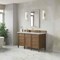 James Martin Vanities Brittany 60" Single Vanity, Pecan w/ 3 CM Carrara Marble Top 655-V60S-PCN-3CAR - alternate 10