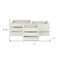 Homeroots Set of Three Light Gray Solid Wood Crate, 3PK 487681 - alternate 7