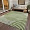 Homeroots 9' X 12' Green And Ivory Geometric Washable Indoor Outdoor Area Rug 597629 - alternate 9