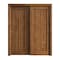Sartodoors Sliding Closet Bypass Doors 36 x 96 inches, Ego 5006 Cognac Oak Veneer, Rails Hardware Set, Wood EGO5006DBD-DKO-3696 - alternate 1