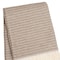 Homeroots 55" X 70" Camel Cotton Blend Woven Plush Throw Blanket with Fringe 632926 - alternate 1