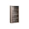 Homeroots 48" Taupe Distressed Wood Adjustable Four Tier Bookcase 333507 - alternate 1