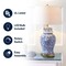 Jonathan Y Ellis 29.5 in. Ceramic LED Table Lamp, Blue/White JYL3008A - alternate 10