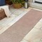 Jonathan Y Odense High-Low Minimalist Angle Geometric Light Taupe 2 ft. x 8 ft. Indoor/Outdoor Runner Rug SCN101C-28 - alternate 8