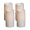 Homeroots Set of Four Off White Flameless Pillar Candles, 4PK 517650 - alternate 5