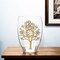 Homeroots 12" Clear And Gold Tree Of Life Oval Lead Free Crystal Table Vase 375737 - alternate 5