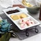 Elama 3 Section Divided Porcelain Serving Tray with Metal Rack ELM-4102 - alternate 9