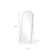 Homeroots 70" Black Metal Arch Wall Mounted Leaning Or Freestanding Framed Full Length Mirror 719121 - alternate 5