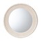Baxton Studio Grazia Modern Round Beaded-framed Accent Mirror in Pearl White 247-13757-ZORO - alternate 1