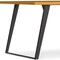 Homeroots 66" Oak and Gray Wood and Iron Frame Base Dining Table 640693 - alternate 5