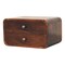 Homeroots 10" Brown Solid Wood Two Drawer Nightstand 651735 - alternate 9