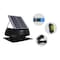 Iliving Black 14 in. HYBRID Smart Exhaust Solar Roof Attic Exhaust Fan, Cools up to 2000 sq ft. ILG8SF301A - alternate 1
