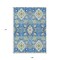 Homeroots 9' X 12' Blue Green And Orange Oriental Washable Indoor Outdoor Area Rug 597678 - alternate 9