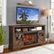 Edendirect 60-in W Brown Wall mount LED Wall-mount Electric Fireplace with Remote Control Included ZR-W1769S00005 - alternate 9
