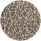 Homeroots 8' Brown And Beige Round Geometric Washable Indoor Outdoor Area Rug 599270 - alternate 8