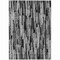 Homeroots 8' X 10' Gray And Black Striped Washable Indoor Outdoor Area Rug 603224 - alternate 9