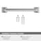 Amerock Ville 5-1/16 in 128 mm Center-to-Center Polished Chrome Cabinet Pull BP3677626 - alternate 4
