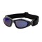 Bouton Optical Full Frame Safety Glasses w/Black Frame, Foam Padding, Blue Mirror Lens, Anti-Scratch/Anti-Fog Coating 250-50-0426 - alternate 2