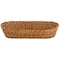 Martha Stewart Rattan Woven 12.5in x 6in Oval Bread Basket in Brown 76603.01 - alternate 1
