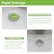 Wrightmaster 33 in. Undermount 16-Gauge Double Bowl Stainless Steel Kitchen Sink w/Bottom Grids, Rolling-Up Rack ZOR-U33199A2-55 - alternate 9