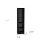 Homeroots 71" Black Five Tier Bookcase with Four Doors 546354 - alternate 9