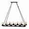 Jonathan Y Coronet 45.5" 12-Light Seeded Glass/Iron Rustic Farmhouse Rectangular LED Candelier, Oil Rubbed Bronz JYL7555A - alternate 10