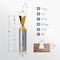Powertec 14 Deg Dovetail Router Bit, 1/2in Cutting Diameter, 1/2in Shank, 1/2in Depth, 2-5/16in Overall Length 73052N - alternate 5