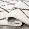 Jonathan Y Cami Moroccan Style Diamond Shag White/Gray 2 ft. x 8 ft. Runner Rug MOH410A-28 - alternate 8