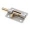Prime-Line Door and Gate, Slide Barrel Bolt Latch 3 inch with Screws, Galvanized with Brass Bolt and Knob U 117553 - alternate 7
