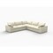 Homeroots Khaki Linen Blend Modular L Shaped Five Piece Corner Sectional 716927 - alternate 6