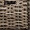 Homeroots Classic White Bench and Basket Set 397794 - alternate 8