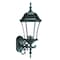 Homeroots Matte Black Ornamental Carousel Lantern Wall Light 398380 - alternate 5
