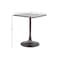 Homeroots 24" Gray Wood and Steel Faux Terrazzo Pedestal Base Square Dining Table 572244 - alternate 8