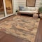 Homeroots 8' X 10' Copper And Orange Abstract Washable Indoor Outdoor Area Rug 609235 - alternate 6