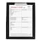C-Line Products 8-1/2" x 11" Black Vinyl Clipboard Folder, 1/EA, 12EA/DS, 3DS/CT 30601-DS - alternate 4