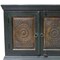 Homeroots 60in Dark Brown and Green Solid Wood Three Drawer Buffet Table with Two Doors 488610 - alternate 7