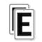 Signmission Sign with Letter E, 18'' X 24'' 2 Signs, Heavy Gauge Aluminum, 2PK A-1824-2PACK-22956 - alternate 1