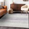 Homeroots 3' X 5' Lavender And Ivory Striped Washable Indoor Outdoor Area Rug 589692 - alternate 9