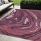 Homeroots 5' X 8' Burgundy Brick Red And Ivory Abstract Washable Indoor Outdoor Area Rug 601261 - alternate 1