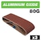 Trend Aluminum Oxide 80 Grit Sanding Belt, 75 x 457mm, Pack of 3, AB/B75/80A, 3PK U*AB/B75/80A - alternate 1