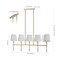 Jonathan Y Sophie 38.5" 5-Light Modern Midcentury Iron Linear LED Pendant, Brass Gold JYL9919A - alternate 10