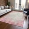 Homeroots 3' X 5' Pink And Ivory Abstract Washable Indoor Outdoor Area Rug 612346 - alternate 9