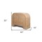 Homeroots 32" Natural Solid Wood Textured Door Accent Cabinet With Two Doors 611067 - alternate 9