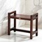 Homeroots 21" X 20" Dark Brown Solid Wood Rectangular Shower Bench 383309 - alternate 5