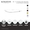 Kingston Brass 72" Stainless Steel Single Curved Shower Curtain Rod, Brushed Brass CC7217 - alternate 4