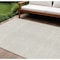 Homeroots 8' X 10' Ivory And Beige Chevron Washable Indoor Outdoor Area Rug 612271 - alternate 1