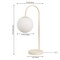 Jonathan Y Arco 18.3 in. Minimalist Mid-Century Arched Metal and Frosted Glass LED Table Lamp, Beige JYL6010C - alternate 9